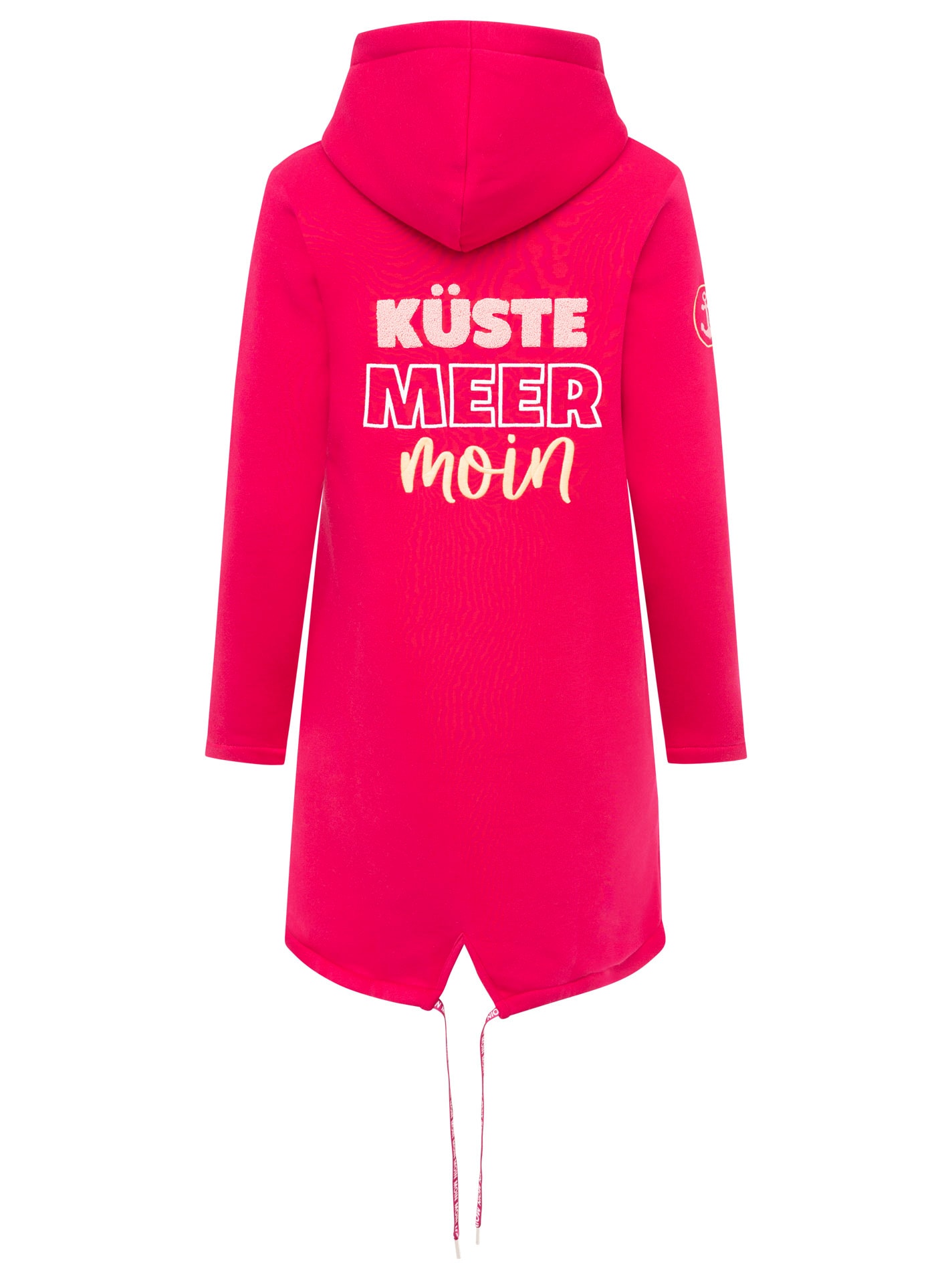 Zwillingsherz Jerseymantel ""Küste Meer Moin"", mit großem Motiv am Rücken günstig online kaufen