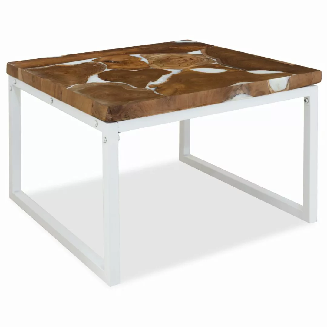 Couchtisch Teak Harz 60 X 60 X 40 Cm günstig online kaufen