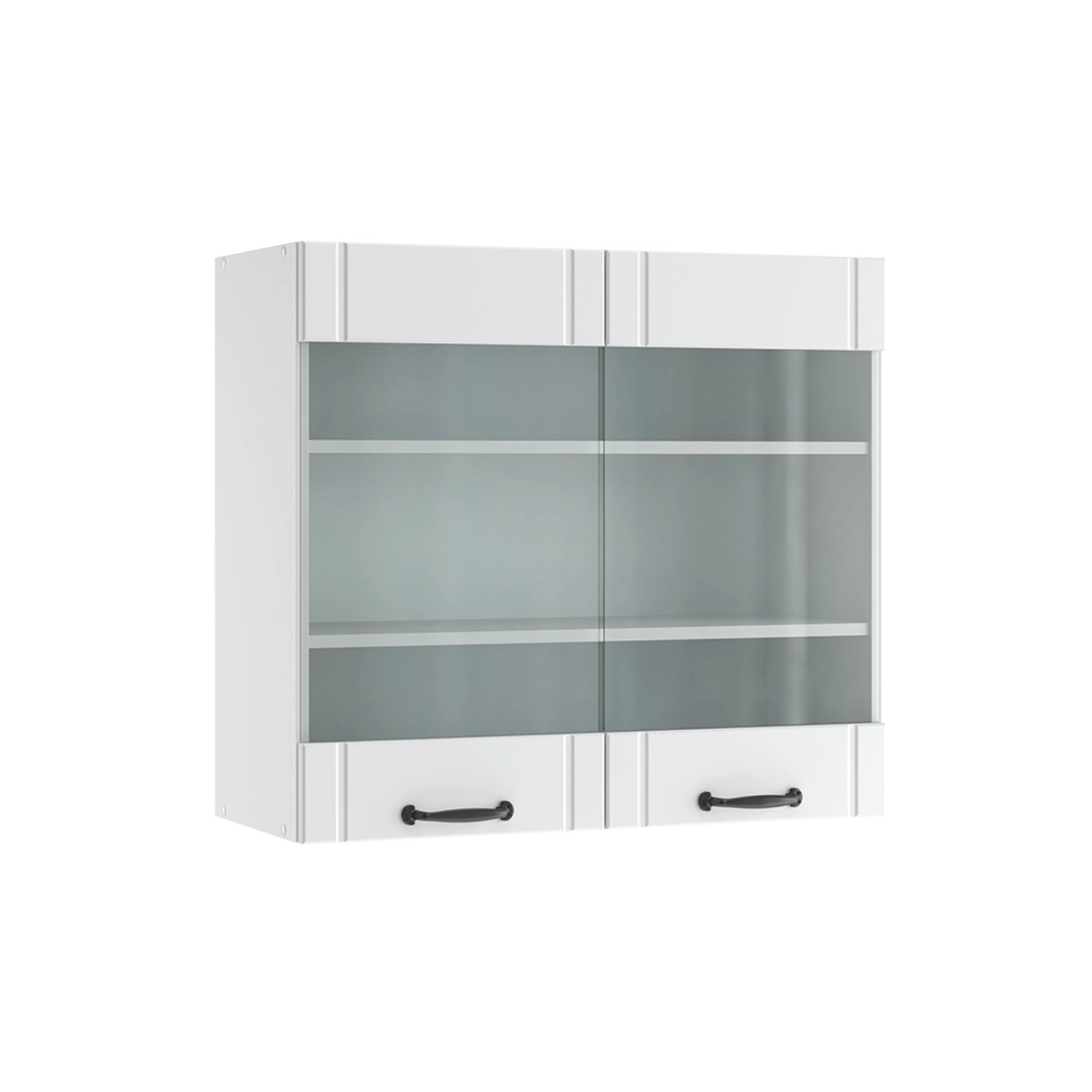 Vicco Glashängeschrank Fame-Line, Weiß Landhaus/Weiß, 80 günstig online kaufen