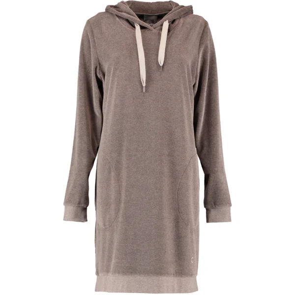 Cawö Home Active Longsize Hoodie 820 - Farbe: mocca-stein - 37 günstig online kaufen