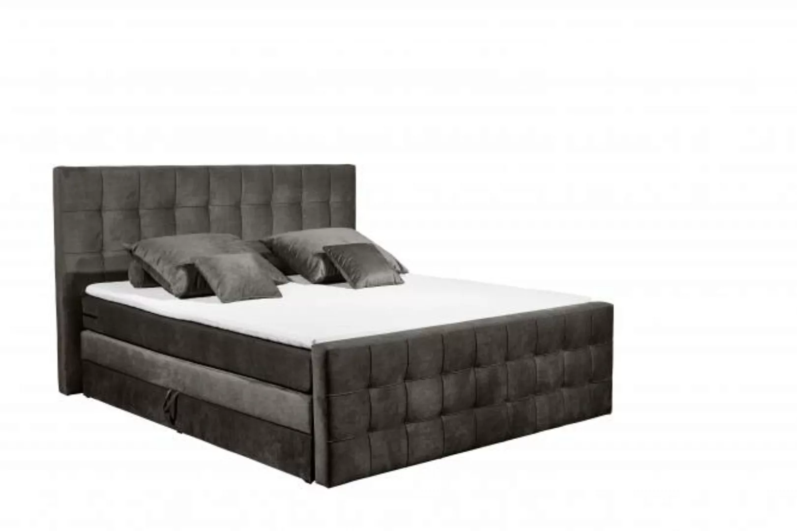 ED EXCITING DESIGN Boxspringliege (160 x 200 cm, Vancouver), Braun günstig online kaufen