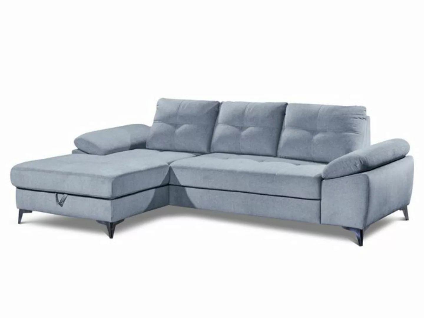 HARPER Polsterecke Polsterecke HARPER BILBAO BB 170x270 cm blau Ecksofa Woh günstig online kaufen