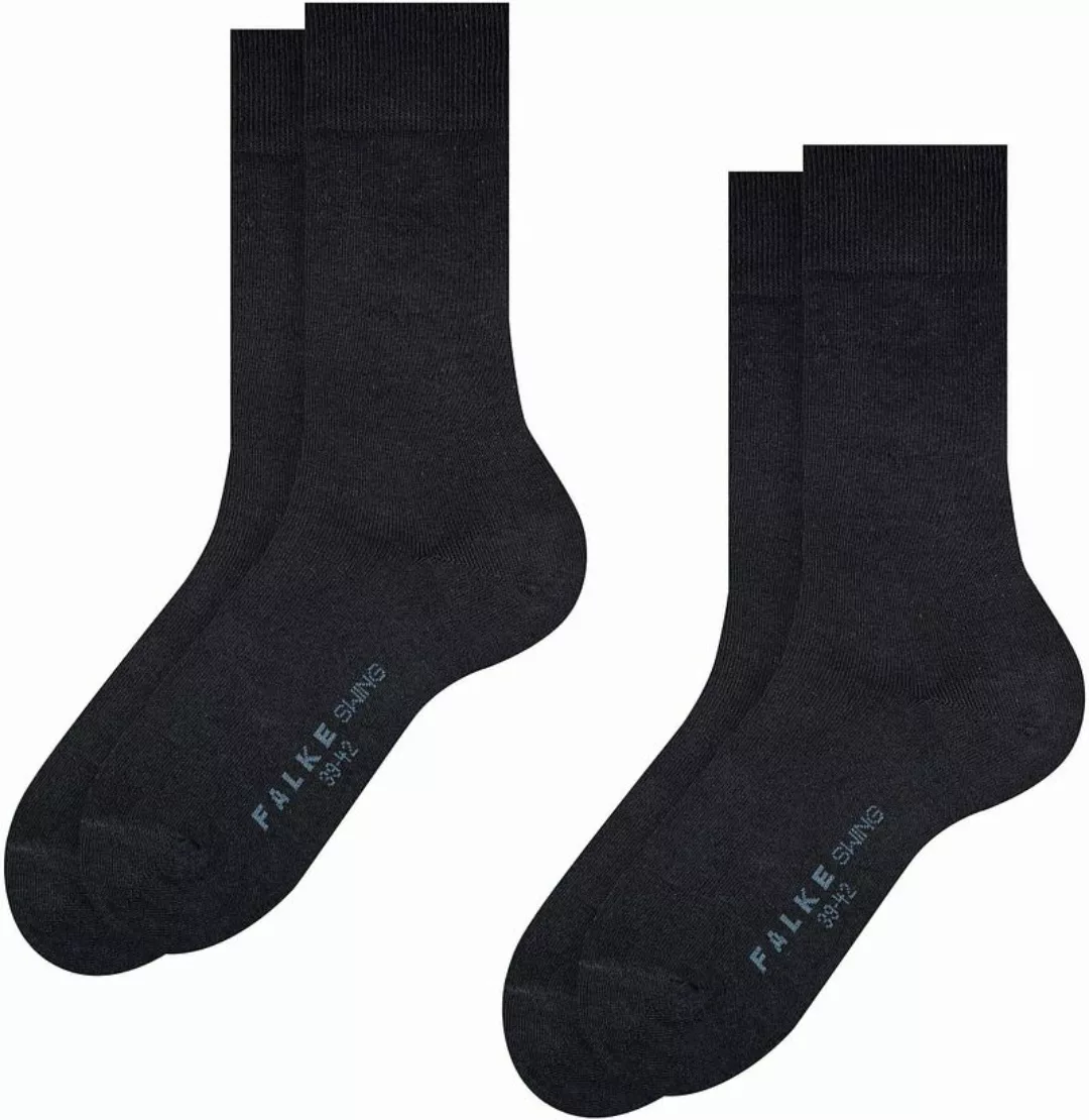 Falke 2-er Set Socken Swing Dunkelblau günstig online kaufen