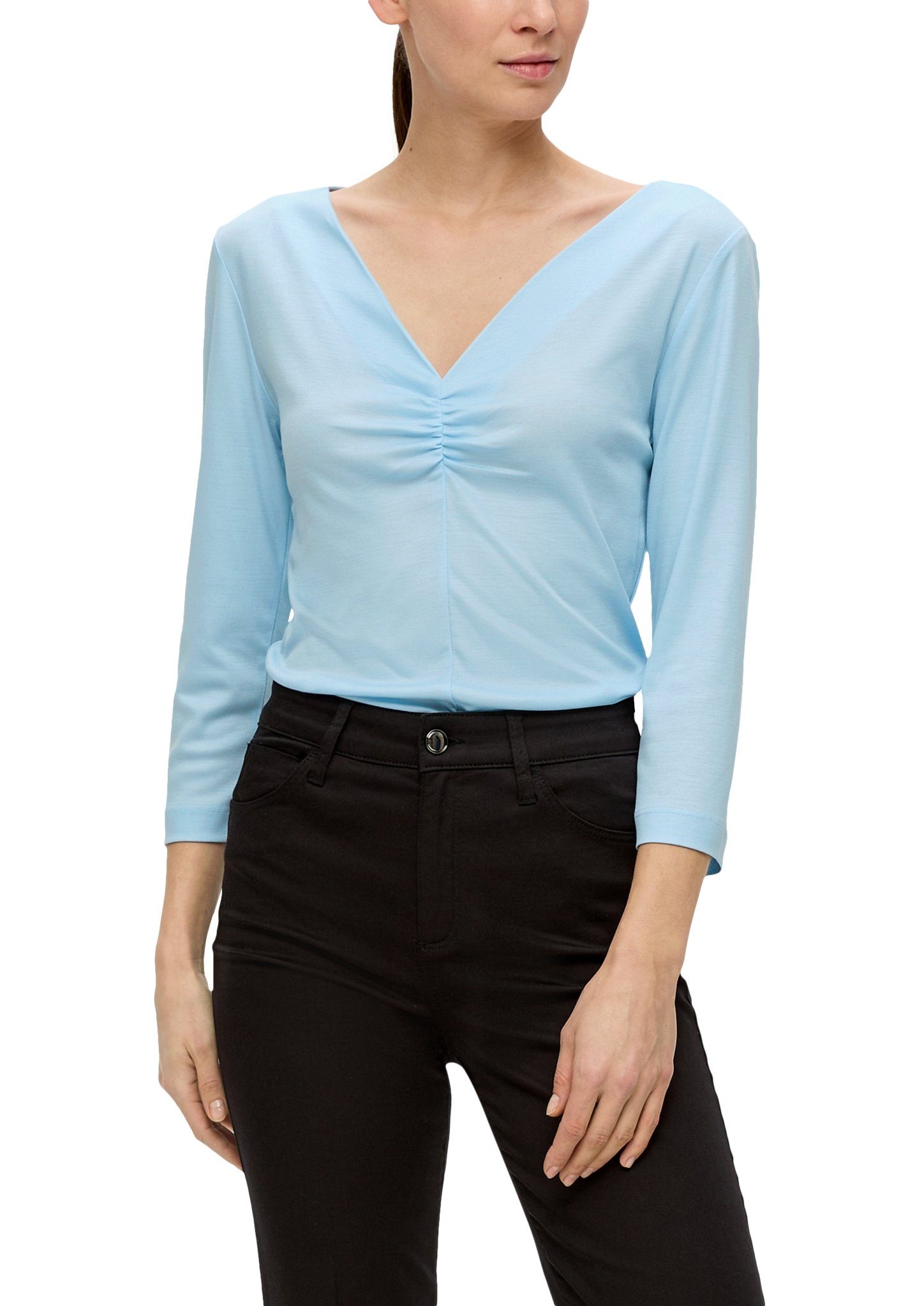 s.Oliver BLACK LABEL 3/4-Arm-Shirt mit besonderem günstig online kaufen