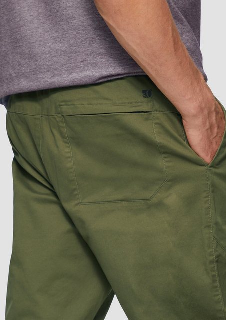 s.Oliver Stoffhose Hose aus Baumwollstretch im Relaxed Fit Durchzugkordel günstig online kaufen