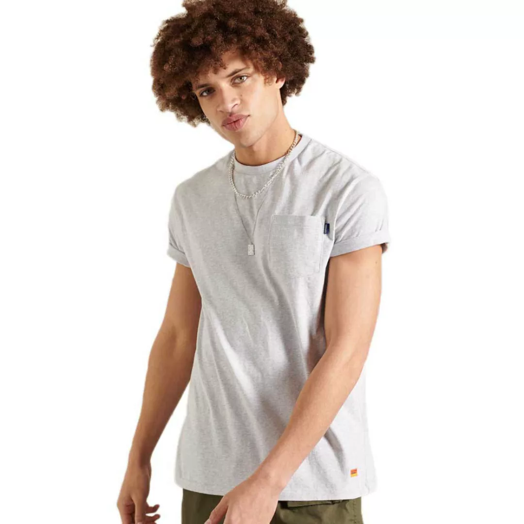 Superdry La Beach Sfg Kurzarm T-shirt L Cadet Grey Marl günstig online kaufen