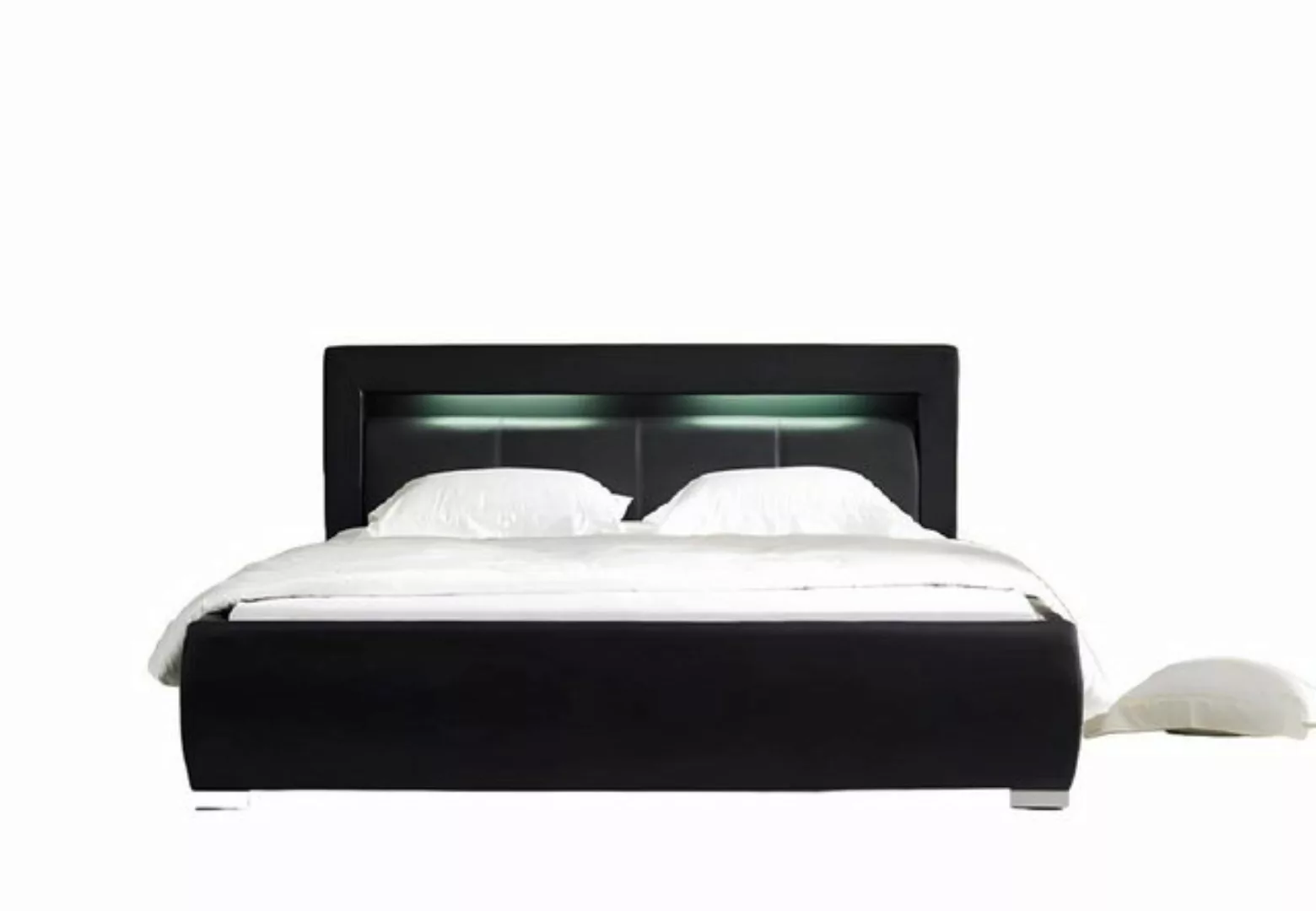 JVmoebel Bett Leder Bett Polster Design Luxus Doppel Hotel Schlaf Zimmer Eh günstig online kaufen