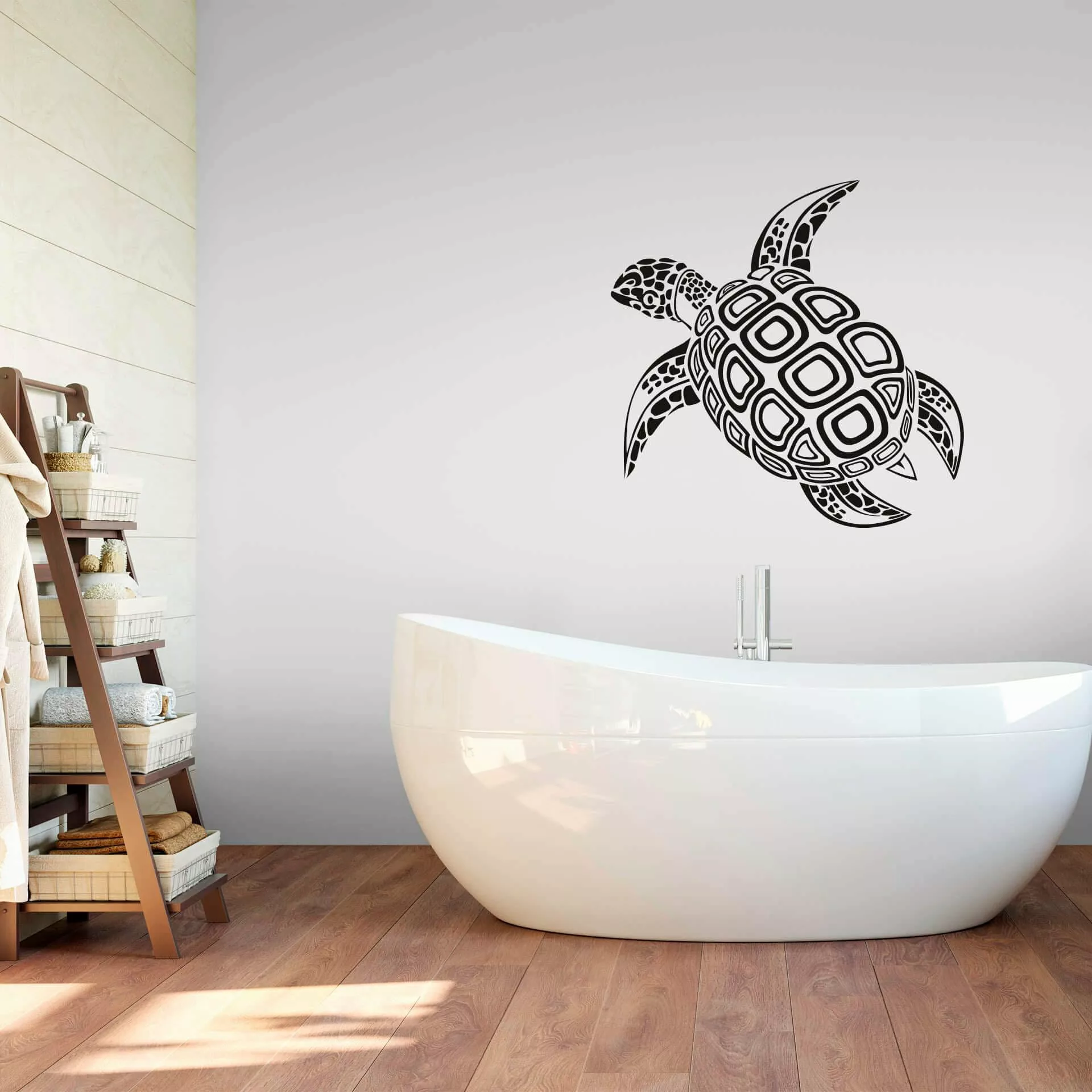 Wall-Art Wandtattoo "Badezimmer Schildkröte", selbstklebend, entfernbar günstig online kaufen