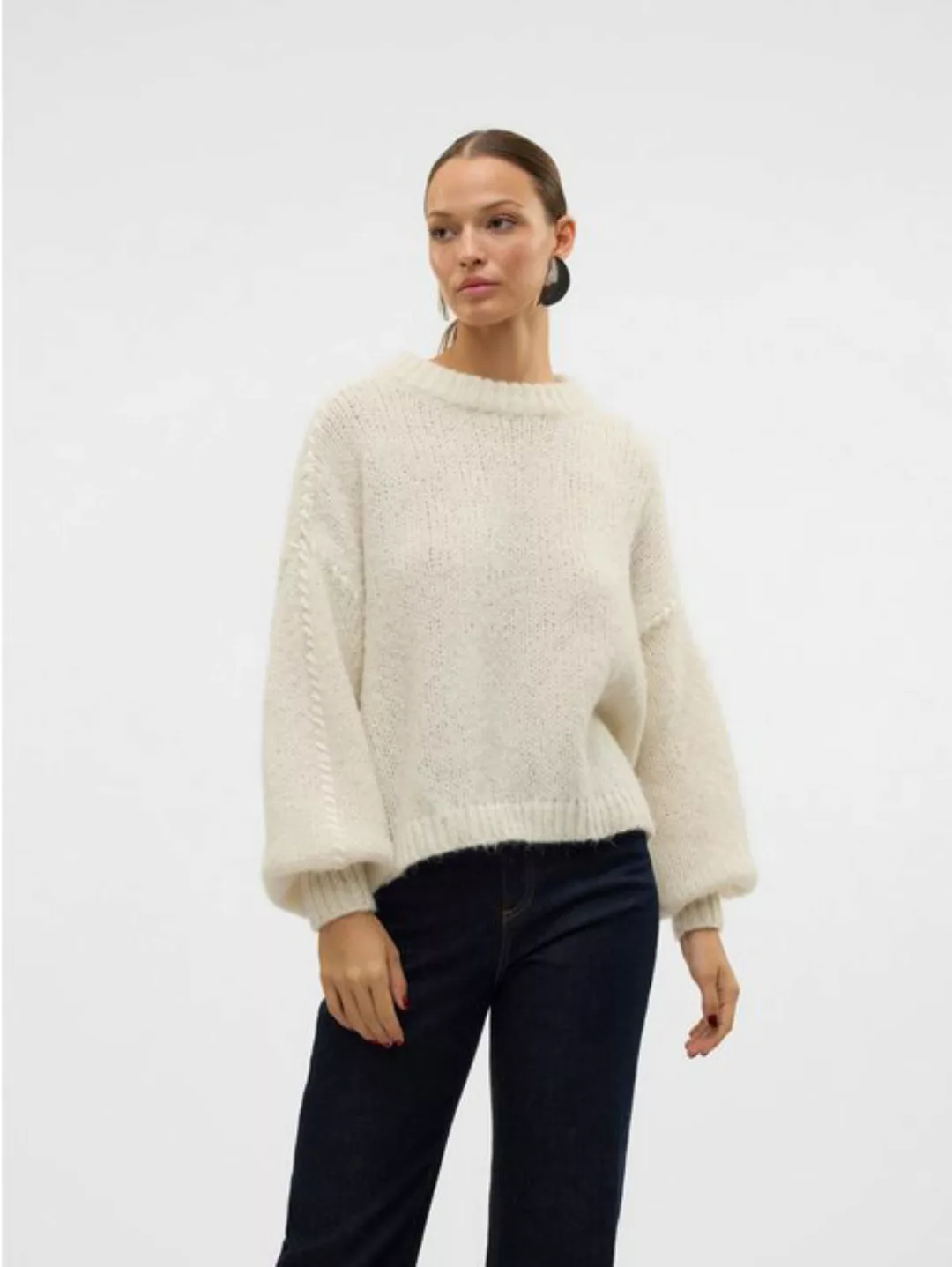 Vero Moda Rundhalspullover VMFENG LS O-NECK PULLOVER GA BOO günstig online kaufen