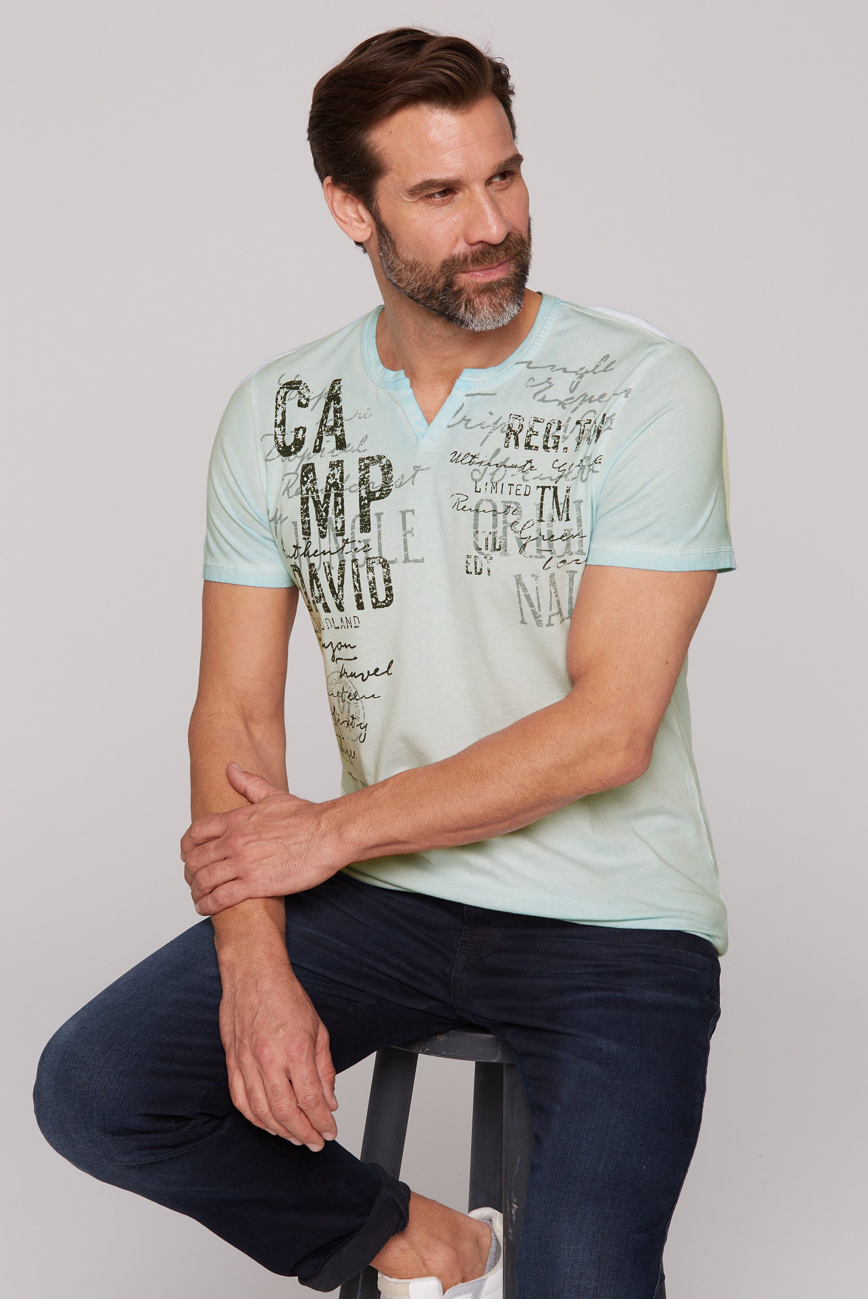 CAMP DAVID Rundhalsshirt, aus Baumwolle günstig online kaufen