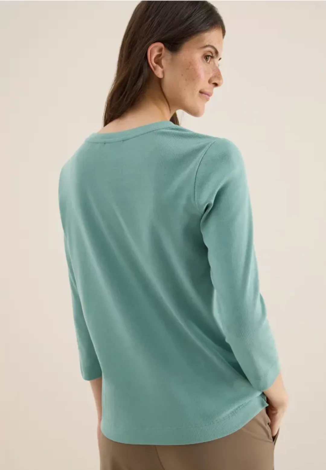 Shirt mit Rippstruktur günstig online kaufen