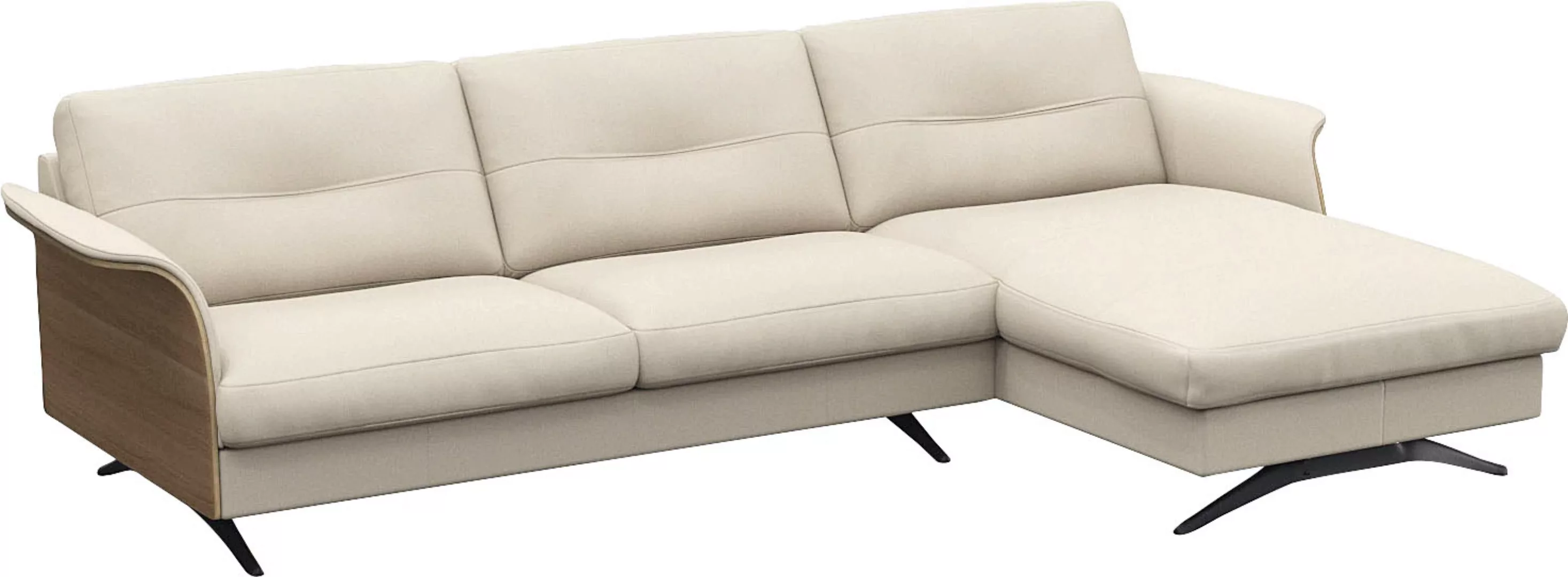 FLEXLUX Ecksofa "Glow, super bequem durch hochwertigem Sitzaufbau mit Feder günstig online kaufen