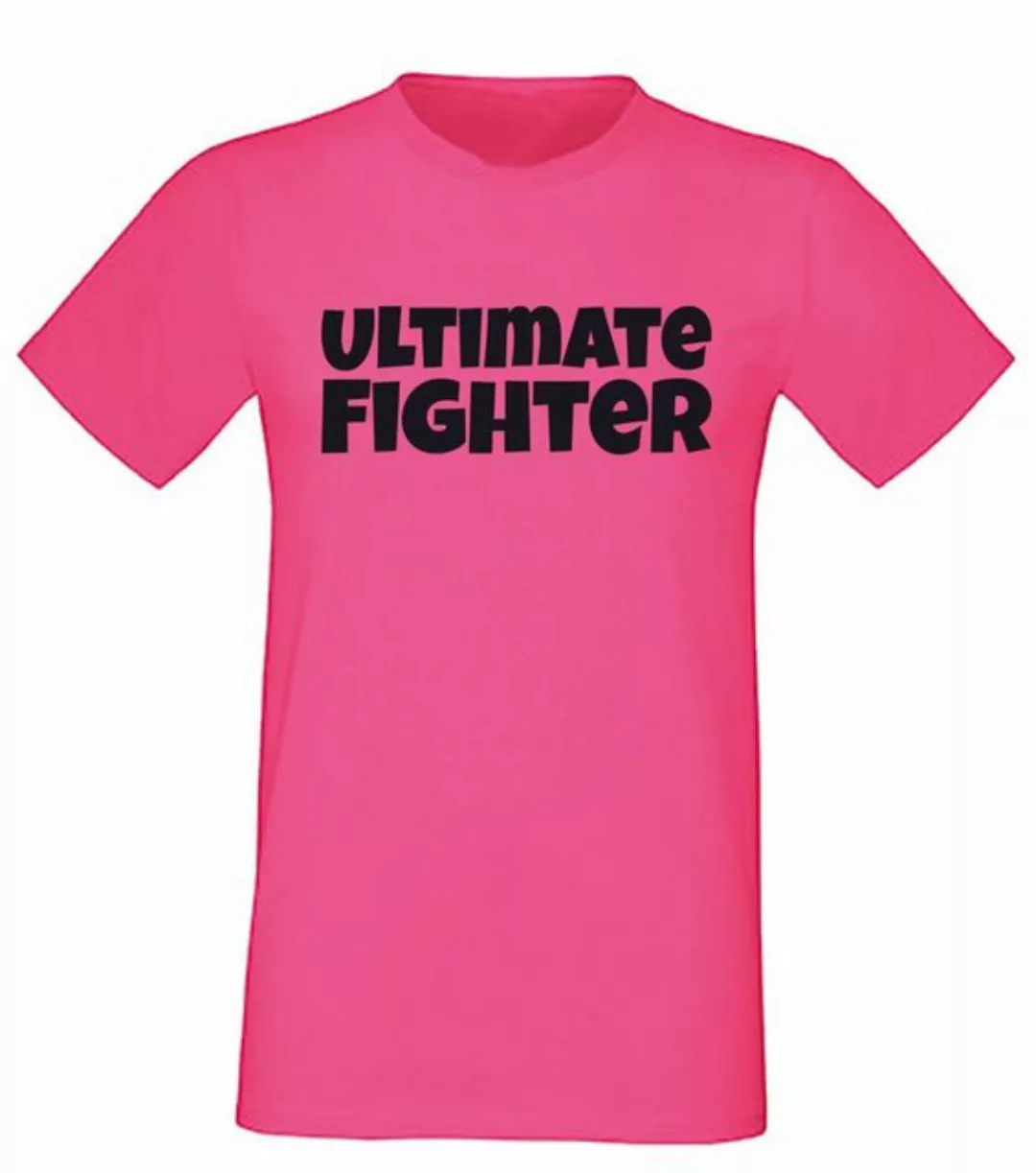 G-graphics T-Shirt Ultimate Fighter Herren T-Shirt, Pink-Black-Men-Edition, günstig online kaufen