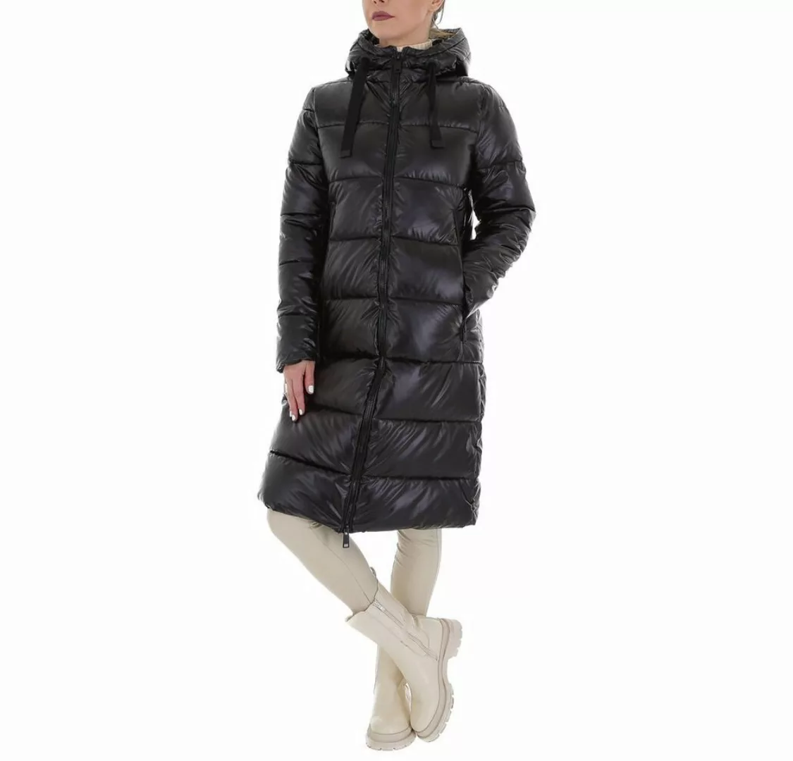 Ital-Design Wintermantel Damen Freizeit Kapuze Gefüttert Wintermantel in Sc günstig online kaufen