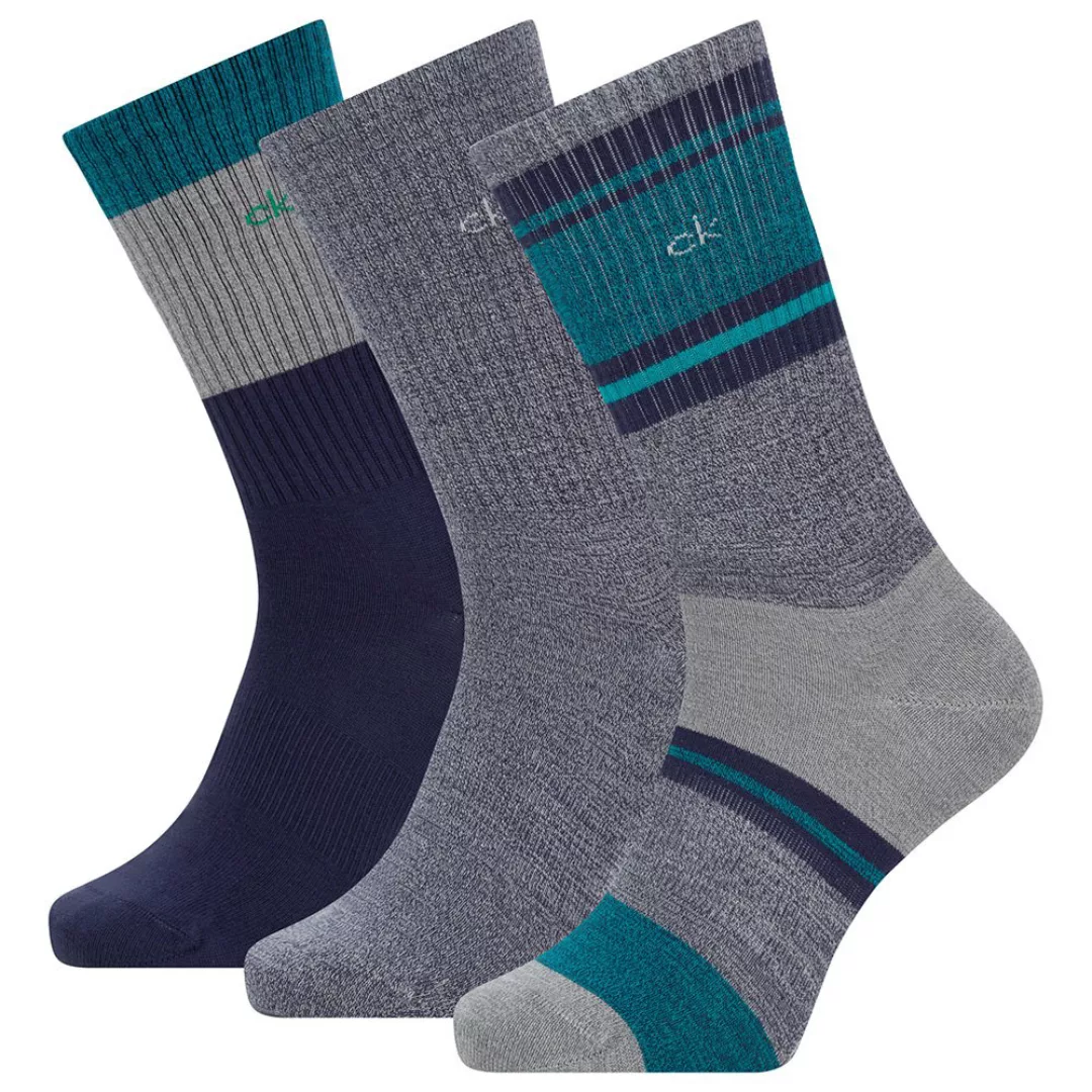 Calvin Klein Sustainable Casual Crew Brady Socken 3 Paare One Size Peacoat günstig online kaufen