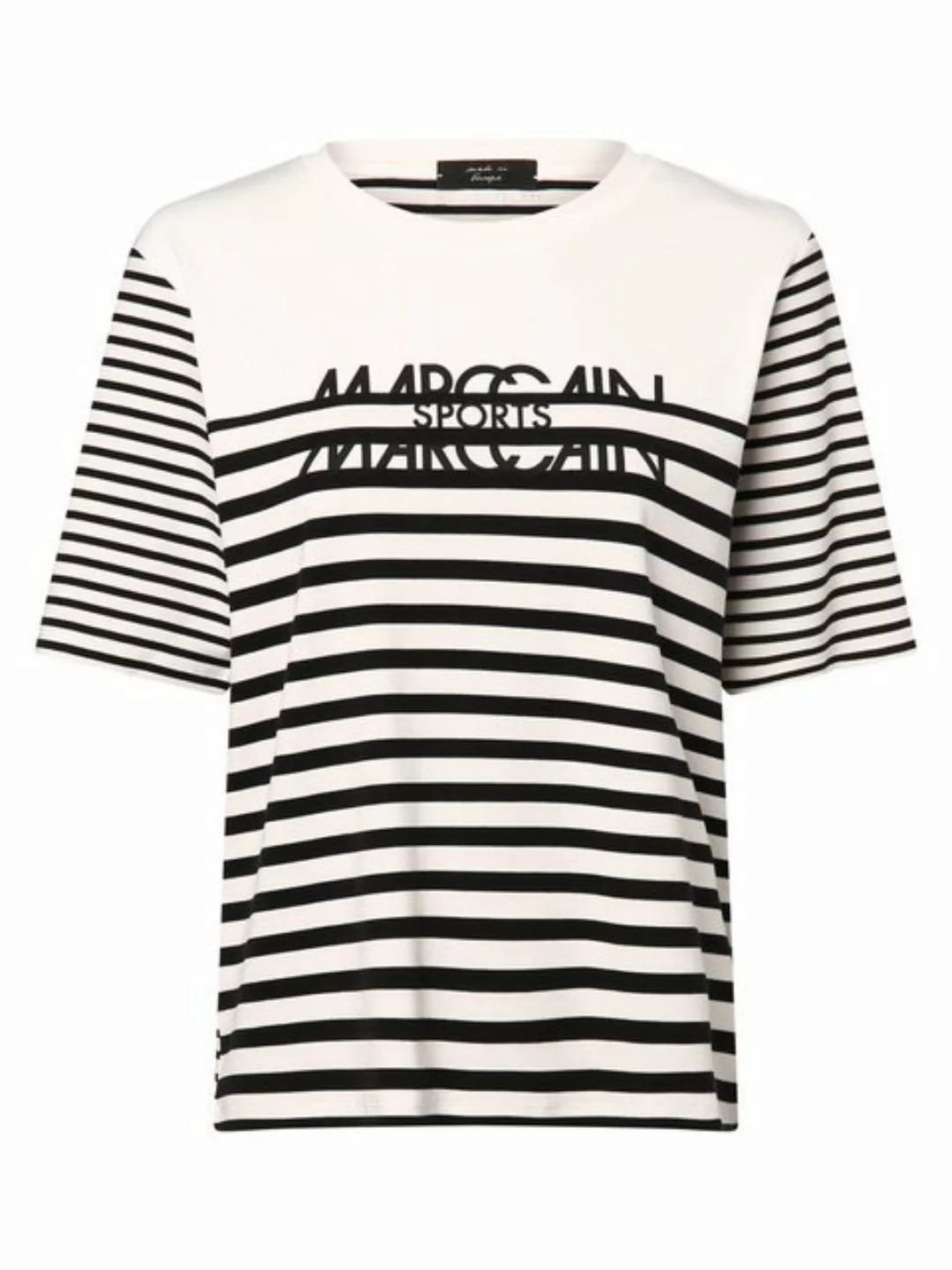 Marc Cain T-Shirt Zip It Premium Damenmode Weites T-Shirt mit Streifen günstig online kaufen