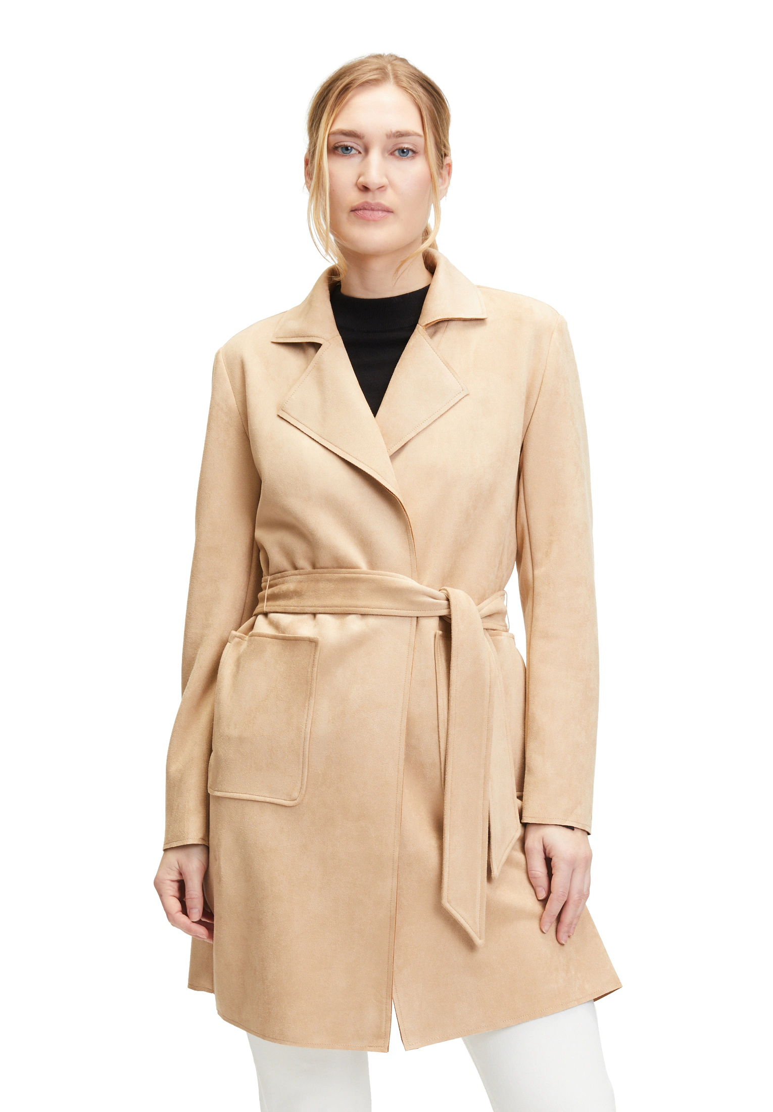 Betty Barclay Jackenblazer "Betty Barclay Longjacke mit Gürtel", Material günstig online kaufen