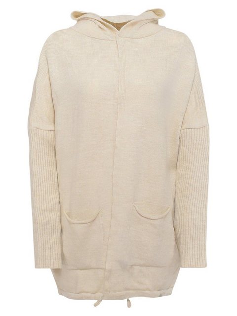 Freshlions Kapuzenstrickjacke Strickjacke 'TAMIRA' Beige Größe Onesize günstig online kaufen