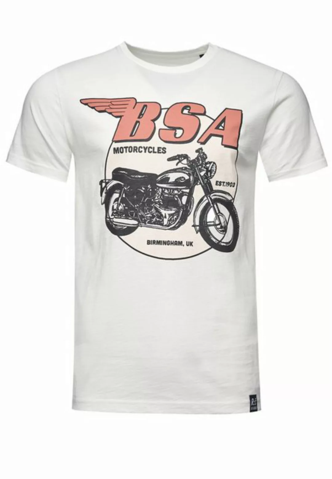 Recovered T-Shirt BSA Birmingham Motorcycles GOTS zertifizierte Bio-Baumwol günstig online kaufen