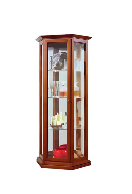 Xlmoebel Vitrine Neu Braun Holz Luxus Wohnzimmer Schrank Vitrine Möbel in V günstig online kaufen