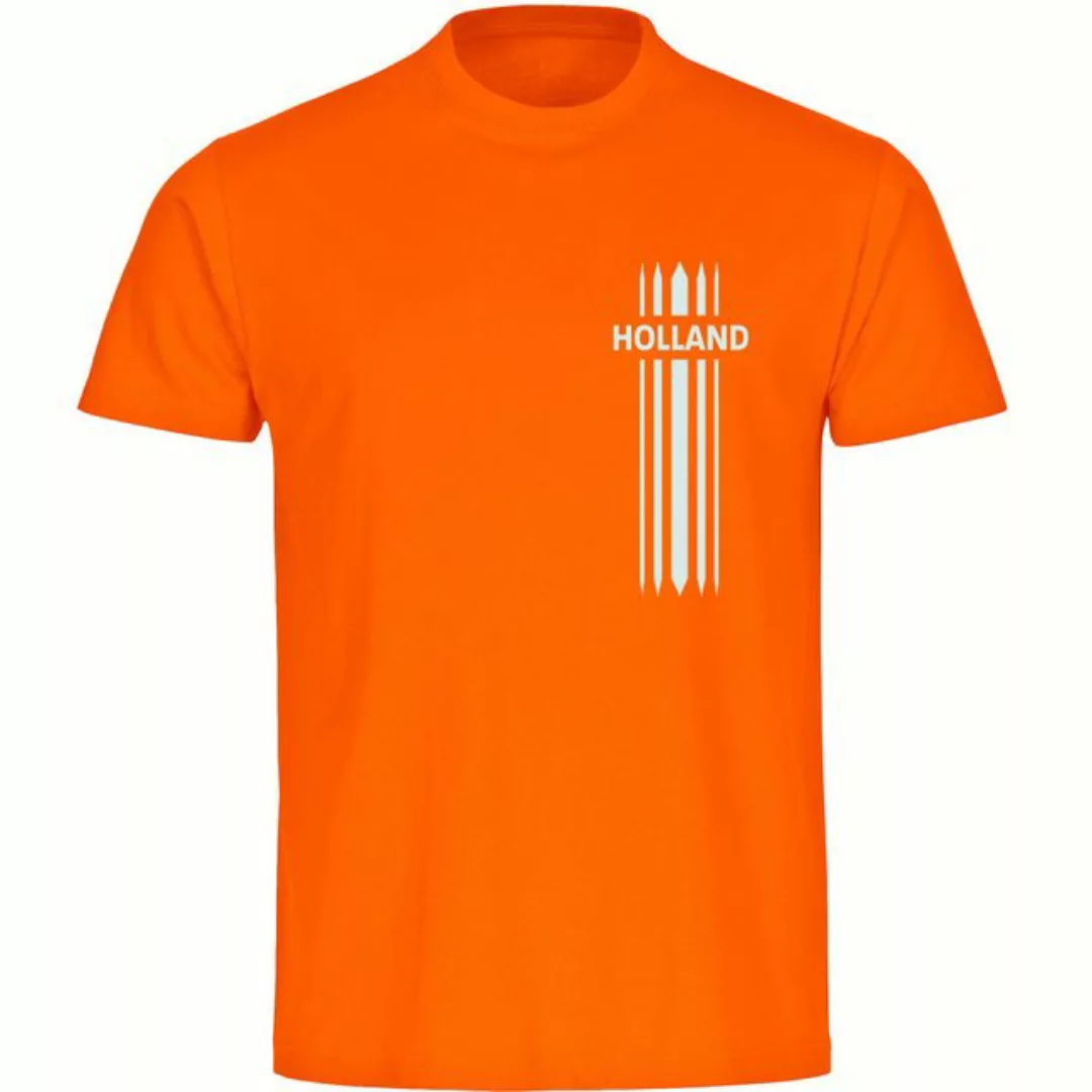 multifanshop T-Shirt Herren Holland - Streifen - Männer günstig online kaufen