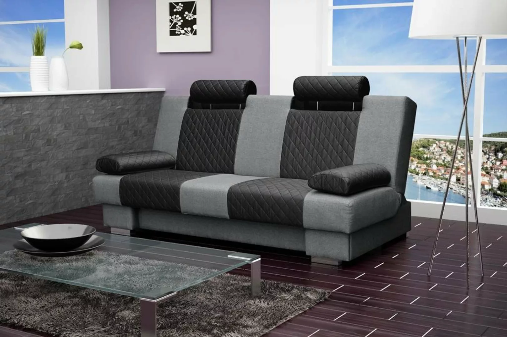 JVmoebel Sofa Couch Schlafsofa Textil Big Sofa Couchen Polster Multifunktio günstig online kaufen