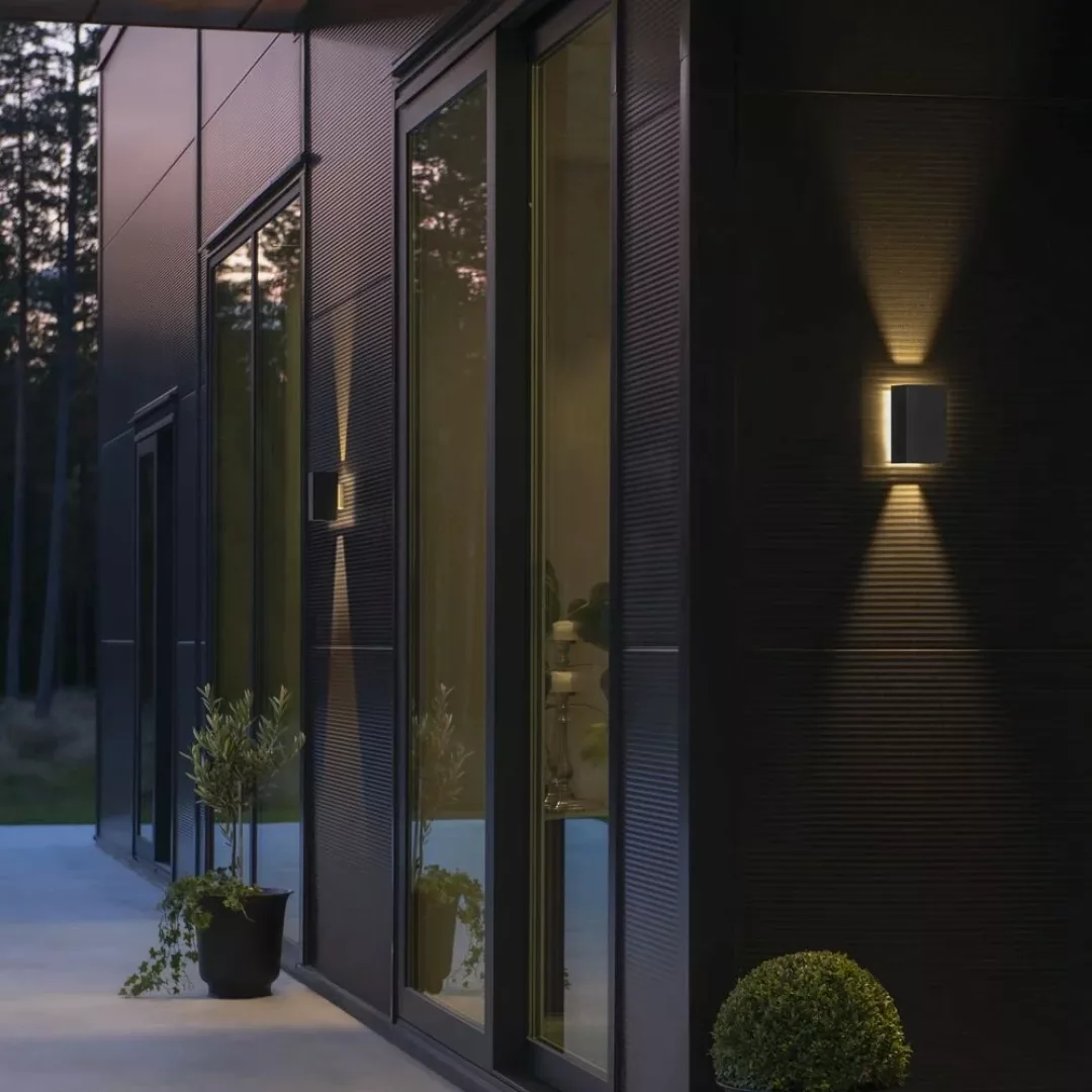 LED-Außenwandleuchte Cremona mit Hintergrundlicht günstig online kaufen