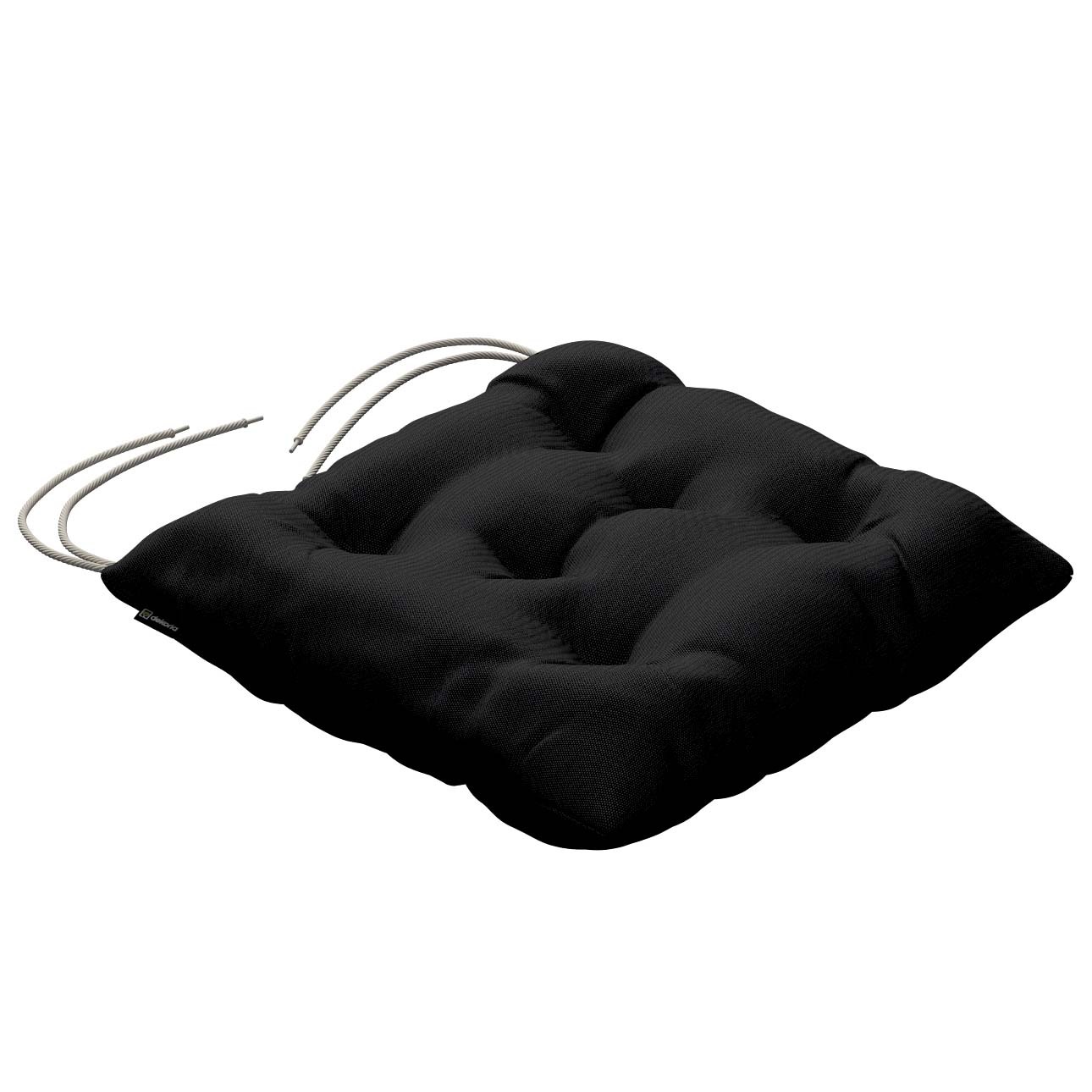 Stuhlkissen Thomas mit Bindeschnur, schwarz, 38 x 38 x 8 cm, Etna (705-00) günstig online kaufen