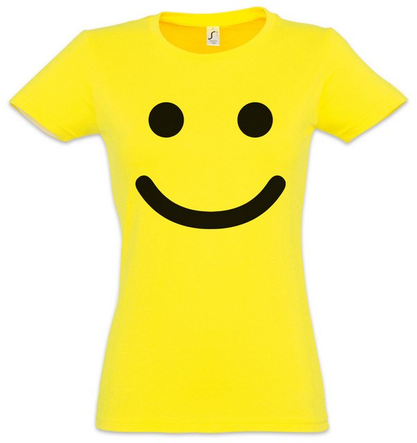 Urban Backwoods Print-Shirt Smile Happy Damen T-Shirt Emoji Emojis Comic Gl günstig online kaufen