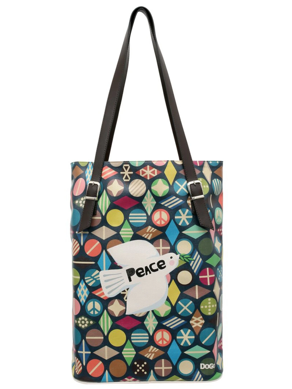 DOGO Umhängetasche "Damen Tall Bag Peace Vegan Damen Handtaschen (Fashion) günstig online kaufen