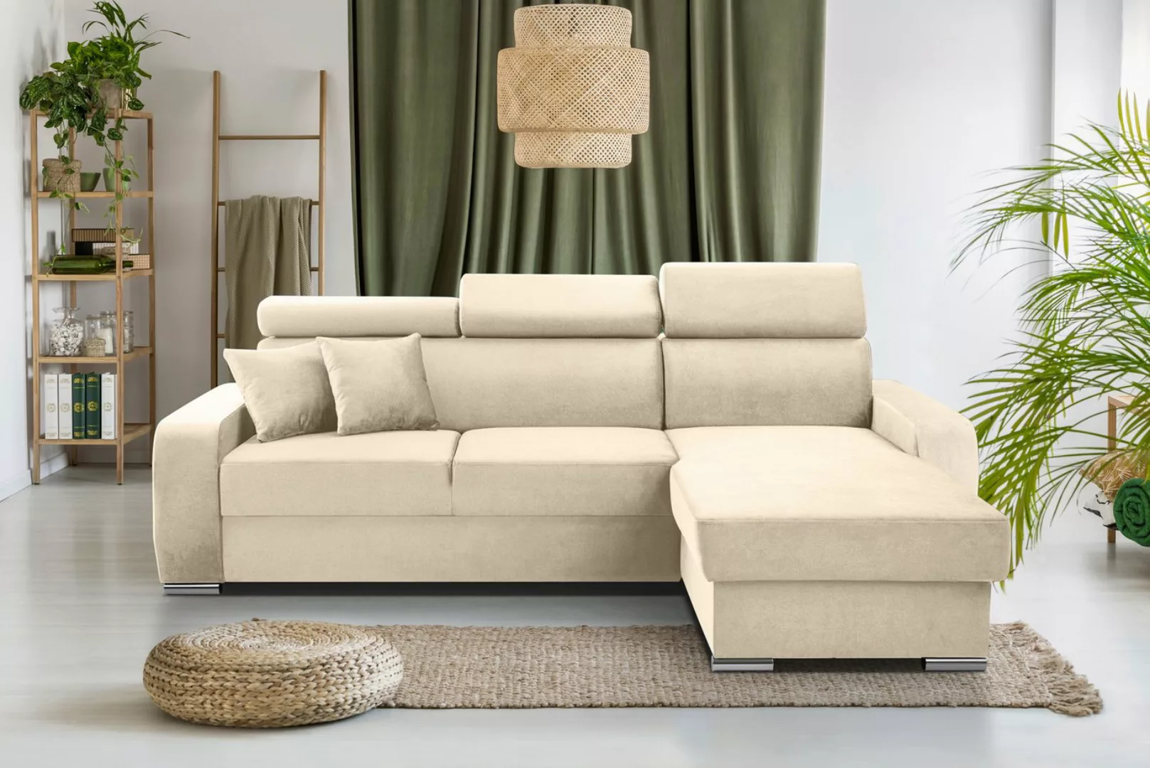Furnix Ecksofa FRUSCCIO modernes Sofa in L-Form mit Schlaffunktion und Bett günstig online kaufen