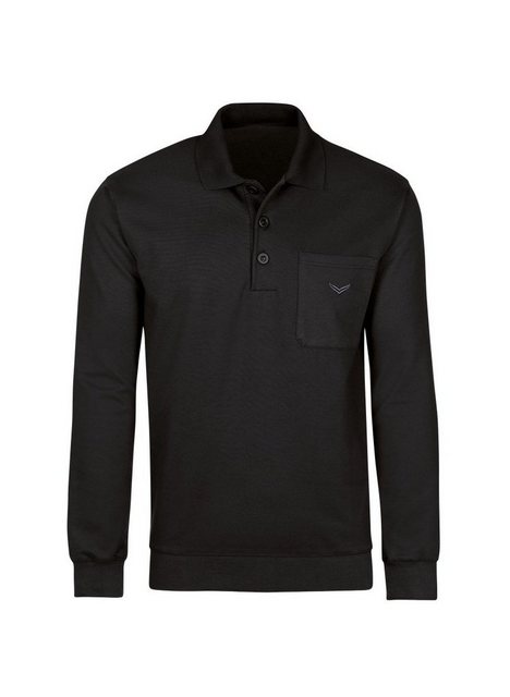 Trigema Sweatshirt TRIGEMA Langarm Polo aus Sweat-Qualität günstig online kaufen