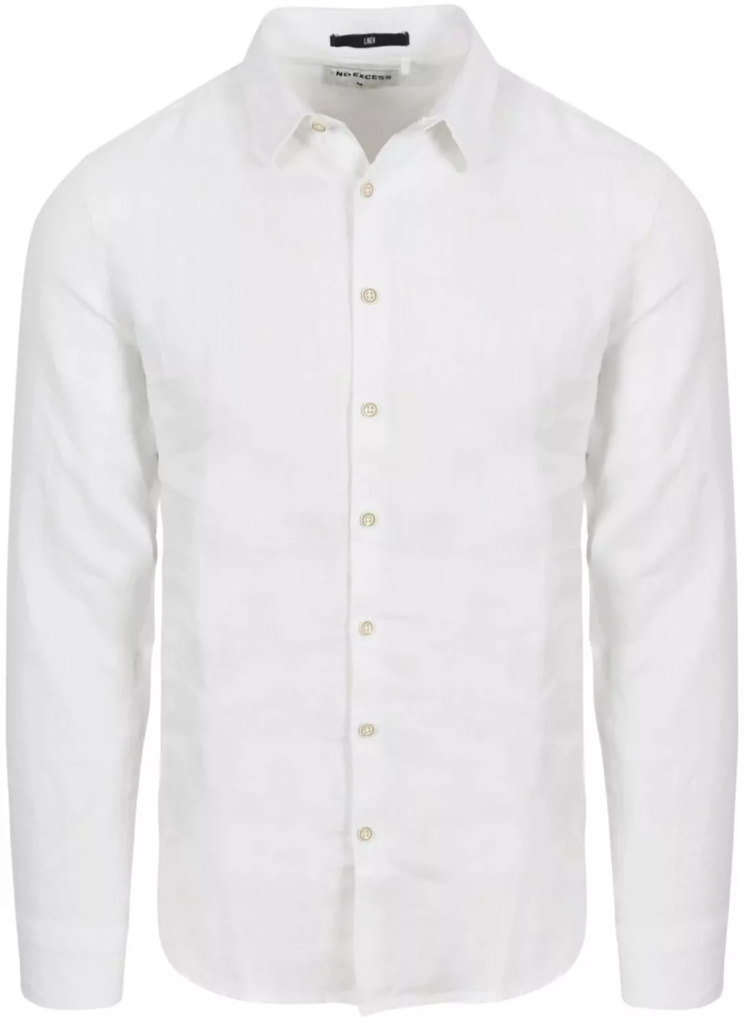 No Excess Hemd Leinen Weiß - Größe 3XL günstig online kaufen