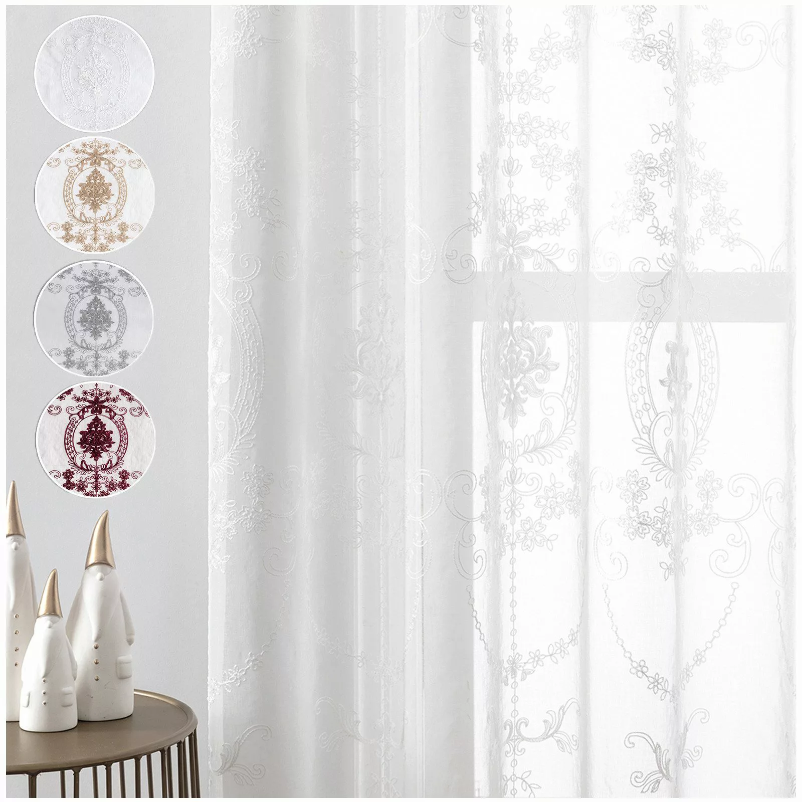 Jibenhome Gardine 2 St. Ösen Vorhang günstig online kaufen