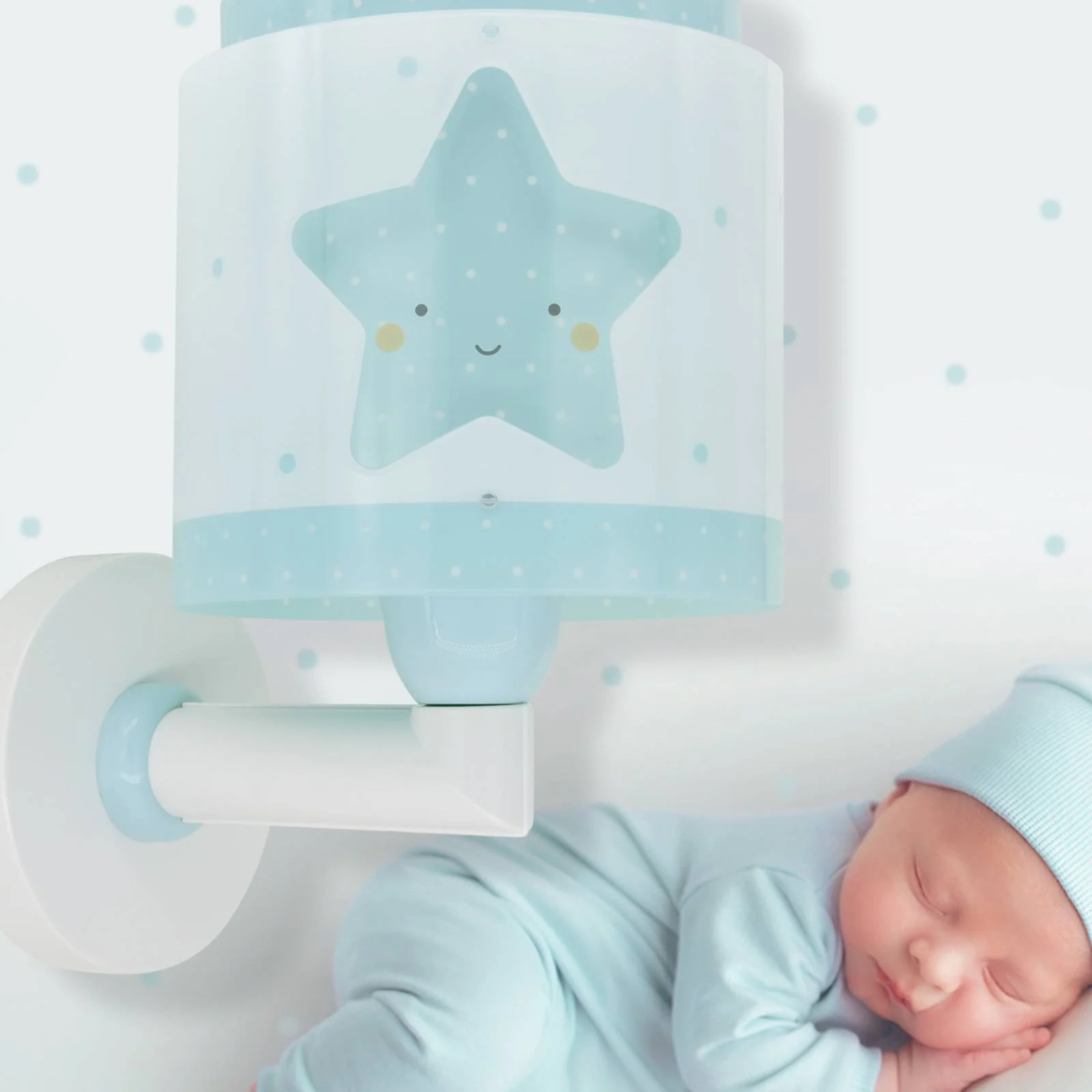 Dalber Baby Dreams Wandleuchte mit Stecker, blau günstig online kaufen