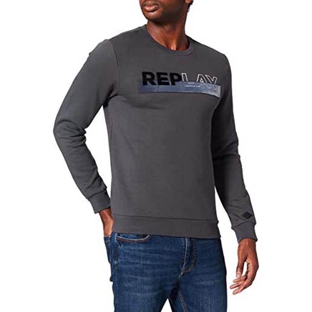 Replay M3508.000.23218p Sweatshirt 2XL Smoke Grey günstig online kaufen