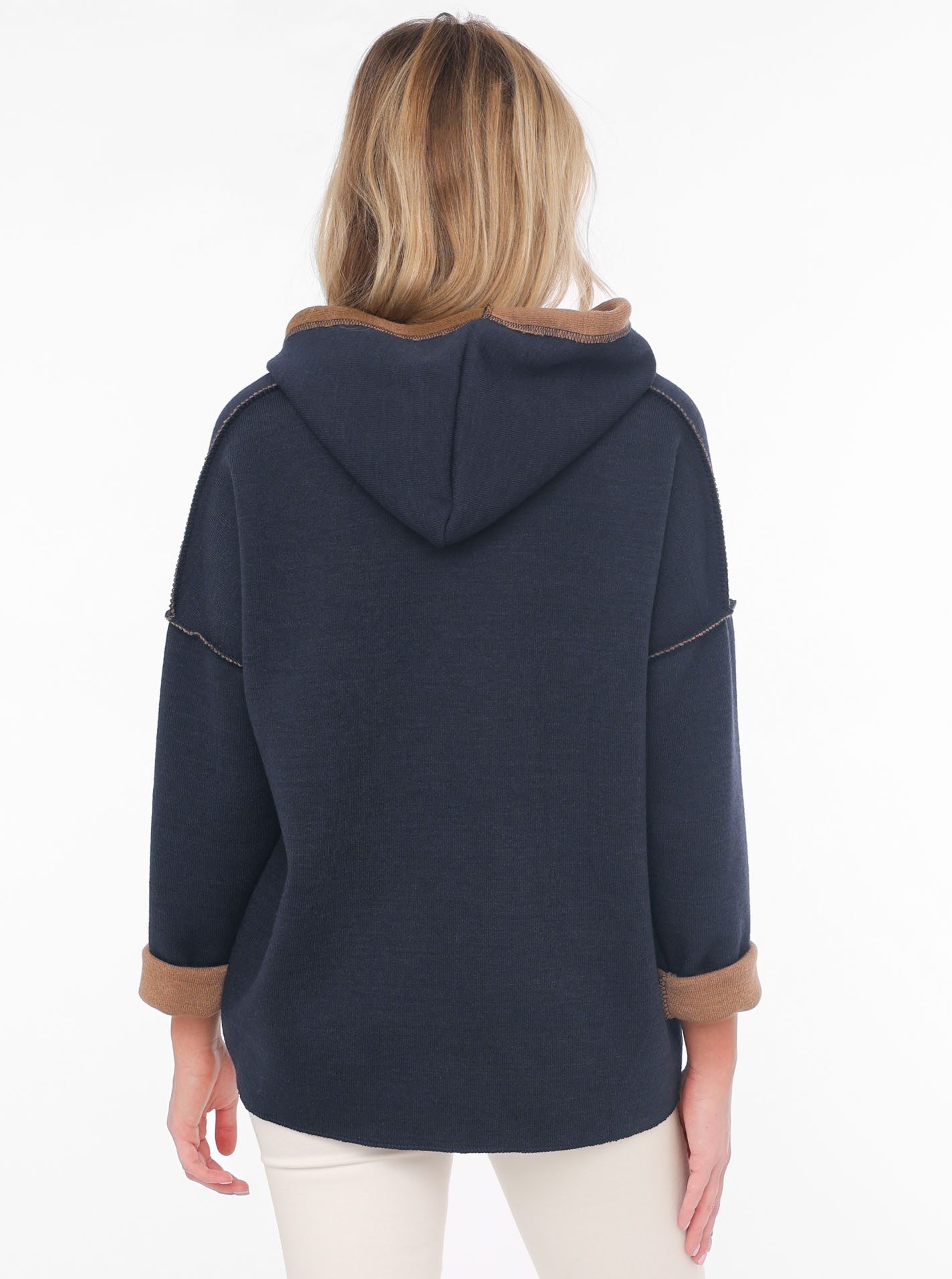 Zwillingsherz Hoodie "Positive Mind" Kapuze, 3/4 günstig online kaufen