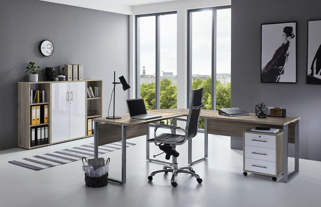 BMG Möbel Büromöbel-Set "Tabor Office", (Set, 6 tlg.) günstig online kaufen