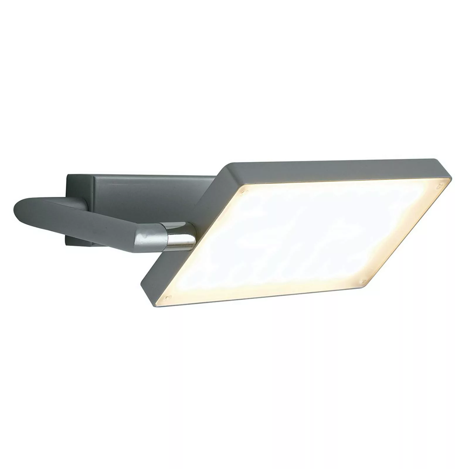 LED Wandleuchte Book in Silber 17W 1300lm IP20 günstig online kaufen