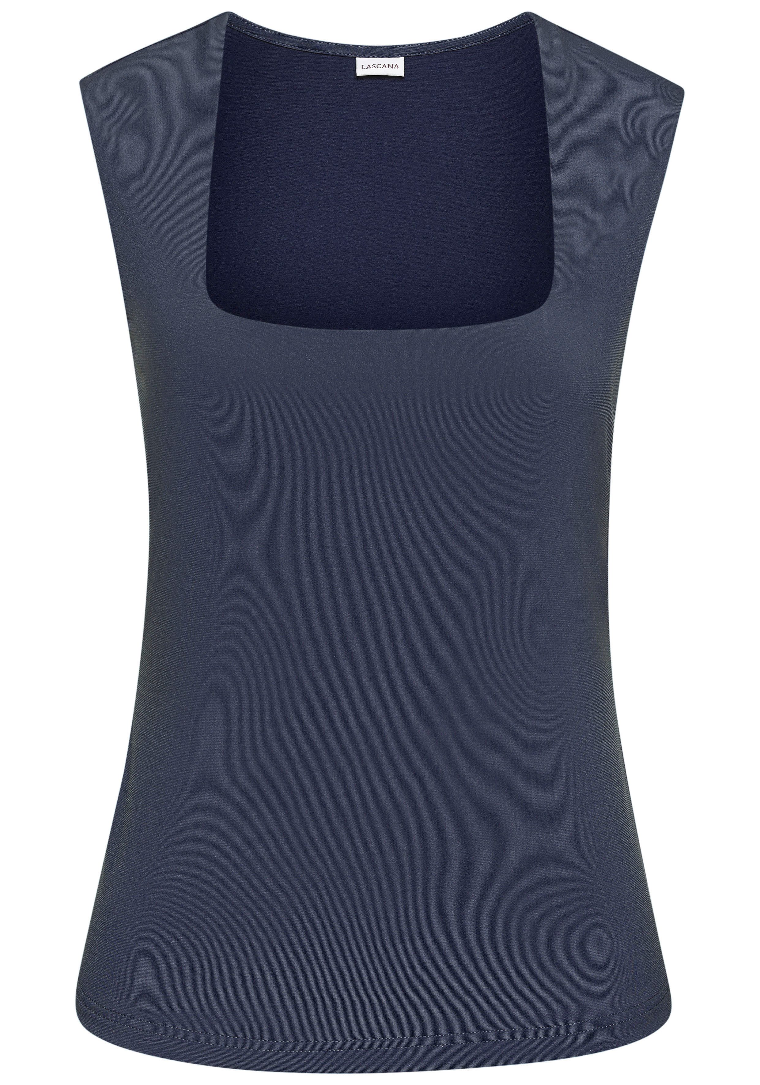 LASCANA Tanktop, aus bügelfreiem Material, elegantes Basic-Top mit breiten günstig online kaufen