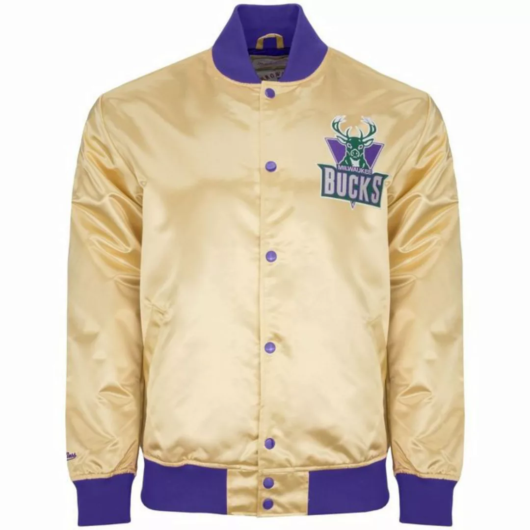 Mitchell & Ness Windbreaker Satin Milwaukee Bucks gold günstig online kaufen