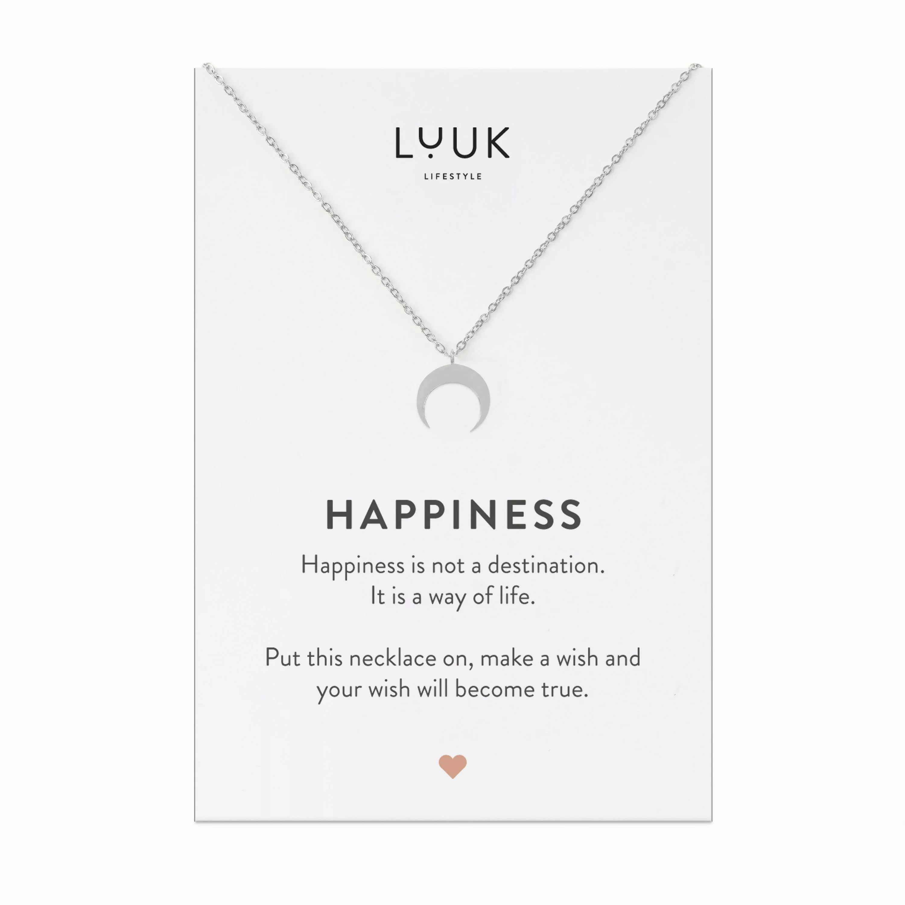 LUUK LIFESTYLE Kette mit Anhänger Halbmond, günstig online kaufen