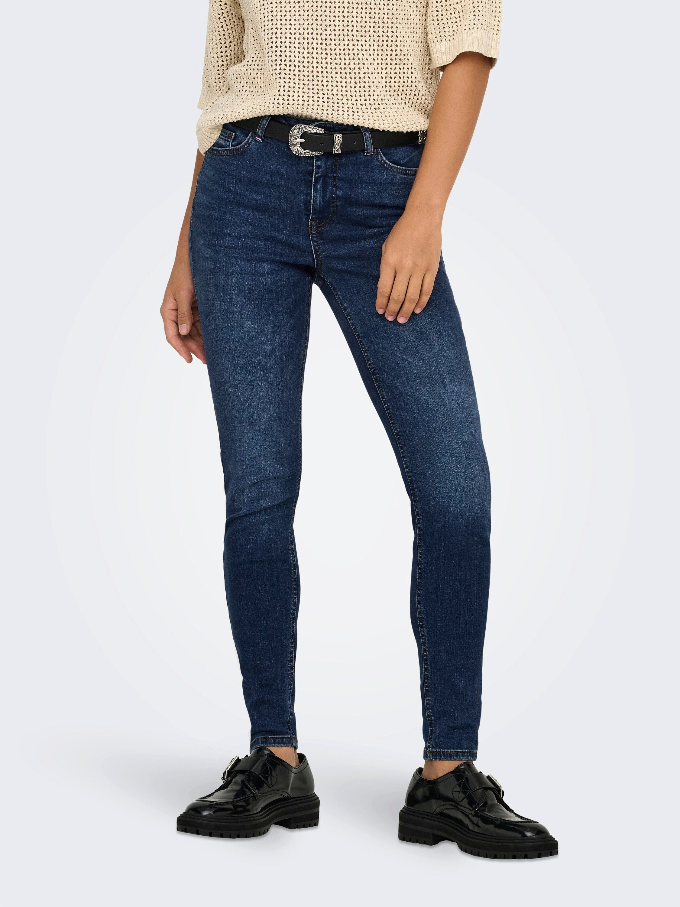 JDY Skinny-fit-Jeans JDYFINA MW SKINNY ANK günstig online kaufen
