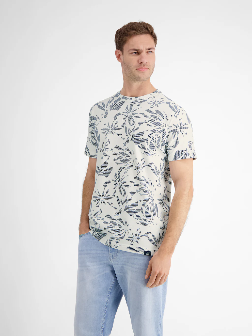 LERROS T-Shirt "LERROS T-Shirt mit Stretchanteil" günstig online kaufen