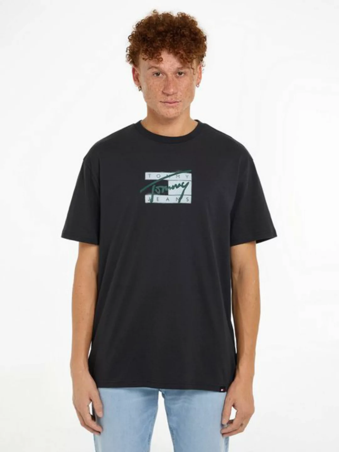 Tommy Jeans Plus T-Shirt TJM REG STREET SIG FLAG TEE EXT Große Größen mit P günstig online kaufen