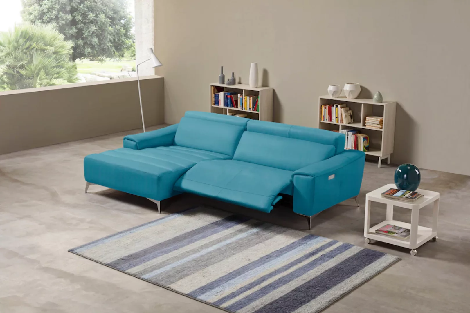 Egoitaliano Ecksofa »Suzette, Designsofa mit hohem Sitzkomfort«, mit Recami günstig online kaufen