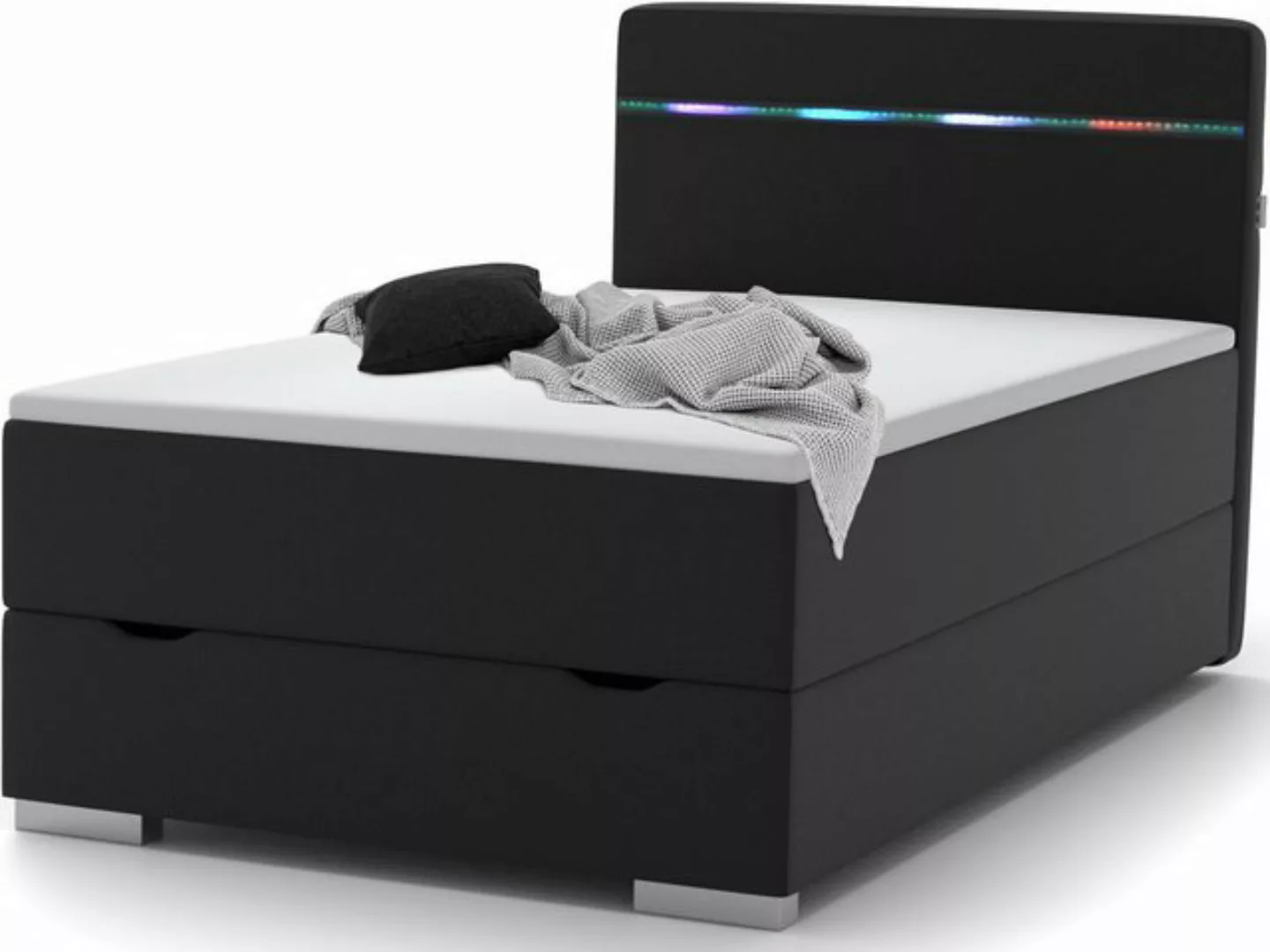 wonello Boxbett Monza 2, inkl. LED-Beleuchtung, Bettkasten, USB A+C Anschlu günstig online kaufen