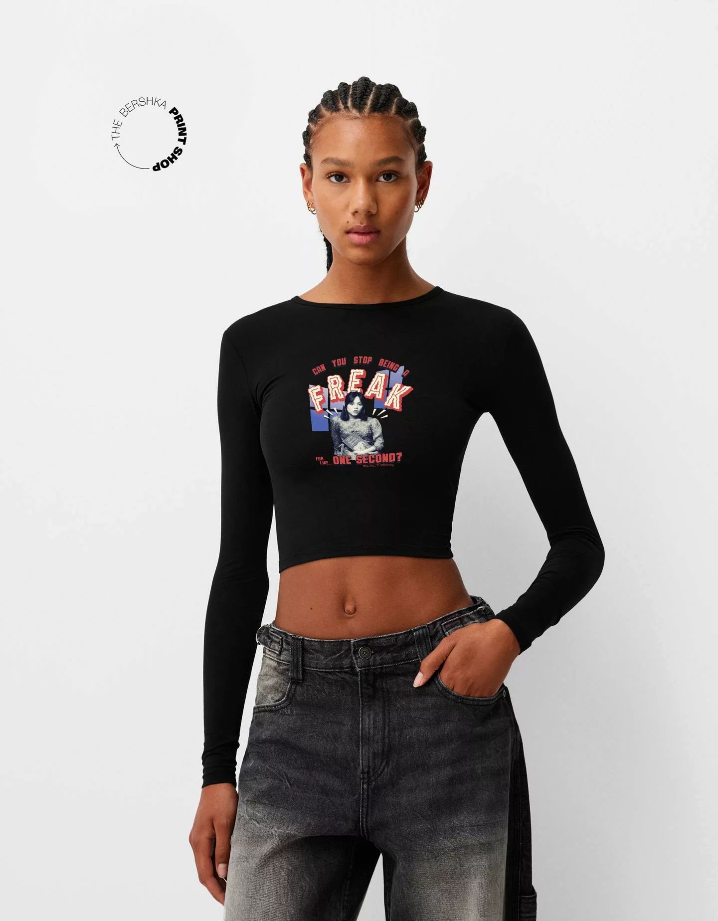 Bershka Langarmshirt Beershka X Beetlejuice Mit Langen Ärmeln Damen S Schwa günstig online kaufen