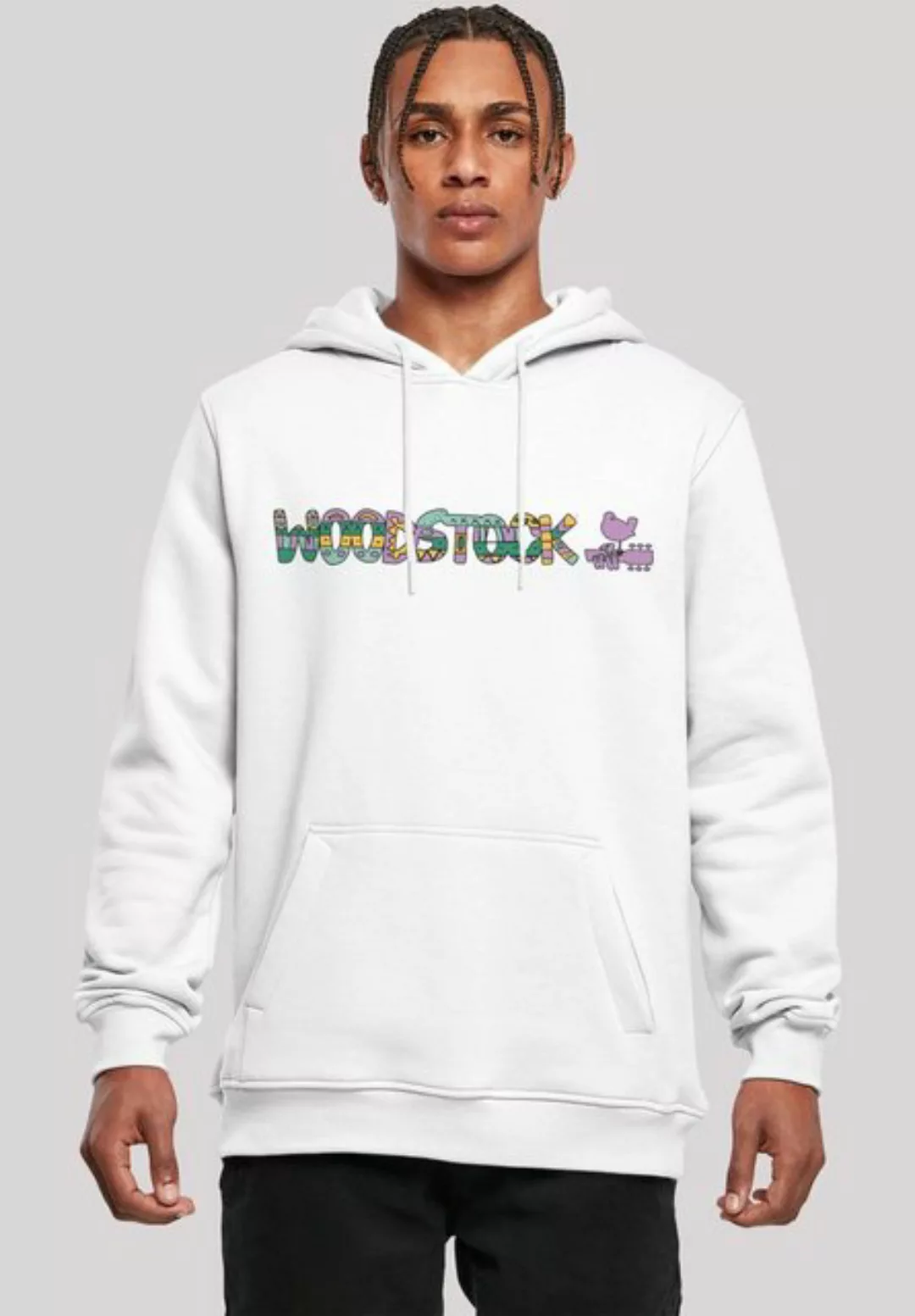 F4NT4STIC Sweatshirt Woodstock Aztec Logo Print günstig online kaufen
