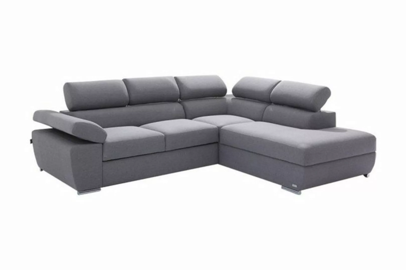 JVmoebel Ecksofa Bettkasten Bettfunktion Ecksofa Stoff L-Form Couch, Made i günstig online kaufen